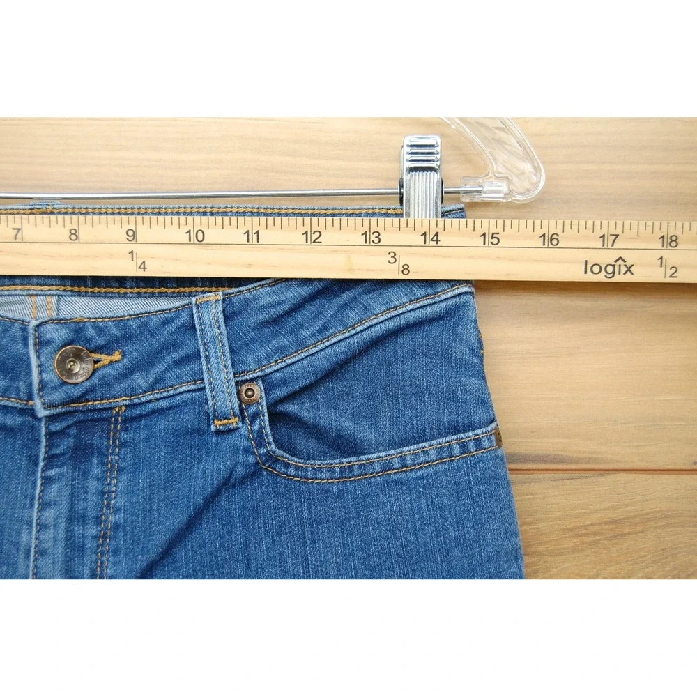 LL Bean Jeans Womens 14 Blue Bootcut Stretch‎ Mid Rise Denim 5 Pocket Classic
